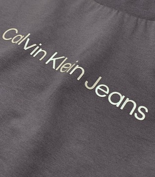 T-shirt damski Calvin Klein Jeans szary z logo XS