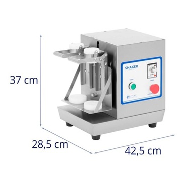 Shaker Cocktail Shaker Bar Mixer Double Professional 2x0.75L 240OBR./MIN