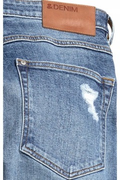 Spodnie Męskie Trashed Skinny Jeans H&M r.28