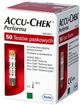 PASKI DO POMIARU GLUKOZY ACCU-CHEK PERFORMA 50 sztuk