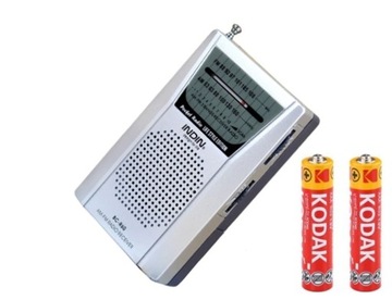 MINI RADIO PRZENOŚNE AM FM + 2x BATERIA AA