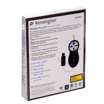 KENSINGTON BEZPRZEWODOWY PILOT DO PREZENTACJI USB