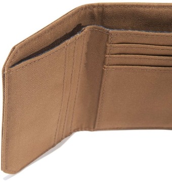 Кошелек тройного сложения Carhartt из нейлона, коричневый