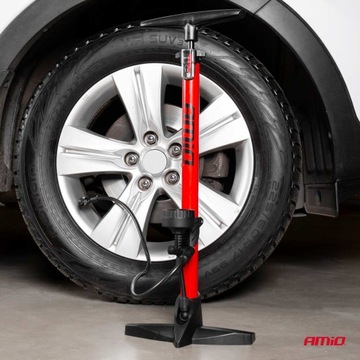 СТАЦИОНАРНЫЙ МЕТАЛЛИЧЕСКИЙ ВЕЛОСИПЕДНЫЙ НАСОС С МАНОМЕТРОМ