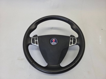 KOŽENÁ VOLANT Z BICEPSAMI STAV SAAB 93 9-3 II 12783361