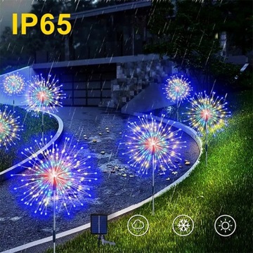 4x САДОВЫЕ ЛАМПЫ СОЛНЕЧНЫЕ ДЕРЕВО Одуванчик ФЕЙЕРВЕРК УКРАШЕНИЕ 480LED пульт дистанционного управления