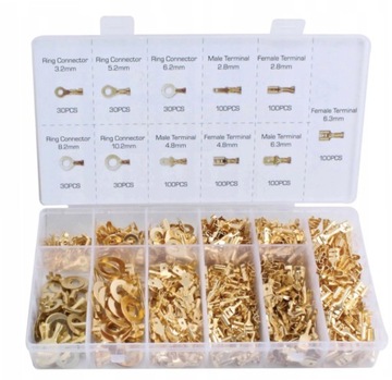 РАЗЪЕМЫ ВСТАВКА КАБЕЛЬНЫХ РАЗЪЕМОВ НАБОР ИЗ 750 ШТ.