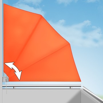 ВЕНТИЛЯТОР БАЛКОННОЕ НАКРЫТИЕ ДЛЯ БАЛКОНА ТЕНТ ОРАНЖЕВЫЙ