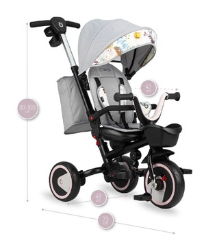 Трехколесный велосипед MoMi INVIDIA LOVE
