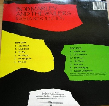 BOB MARLEY AND THE WAILERS - Rasta Revolution LP