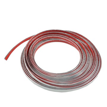 LISTWA OZDOBNA CHROMOWANA LISTWY CHROM 3,5 mm (8m) wąska cienka