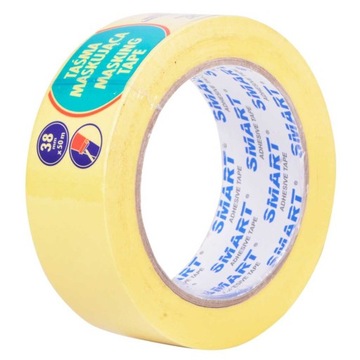 TAŚMA PAPIEROWA MALARSKA MASKUJĄCA ŻÓŁTA 38MM x 50M OCHRONNA SMART