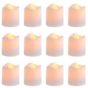 12x ŚWIECZKA LED LAMPKA WKŁAD DO ZNICZA TEALIGHT