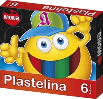 MONA PLASTELINA SZKOLNA 6 KOLORÓW