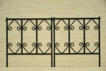 PŁOTEK OGRODOWY METALOWY 75 x 80 cm do ogrodu