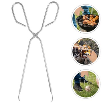 STALOWE SZCZYPCE BUFETOWE KUCHENNE DO GRILLOWANIA BBQ