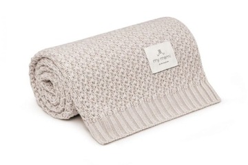 MY MEMI KOCYK BAMBUSOWY CHAIN LIGHT BEIGE 80X100