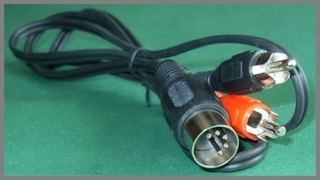 Кабель вилка DIN 5p - 2x вилка RCA 1,2м (0413)