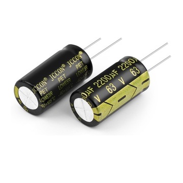 KONDENSATOR AUDIOFILSKI 2200UF 63V Ø18x31 JCCON LOW ESR