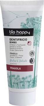 Bio Happy Truskawkowa pasta bez fluoru dla dzieci