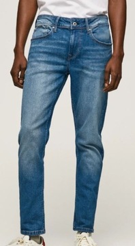 Pepe Jeans spodnie Finsbury PM206321DN82 niebieski 32/32