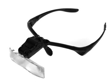 LUPA NA GŁOWĘ OKULARY LATARKA LED 1X DO 3,5X 9892B SZKŁO POWIĘKSZAJACE