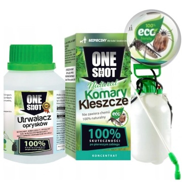 Oneshot TURBO OPRYSK ŚRODEK KOMARY KLESZCZE ZESTAW