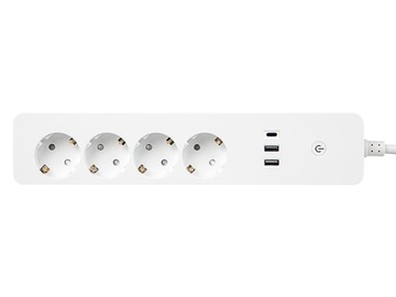 ИНТЕЛЛЕКТУАЛЬНЫЙ УДЛИНИТЕЛЬ ПИТАНИЯ 16А 2x USB USB-C WiFi SMART TUYA