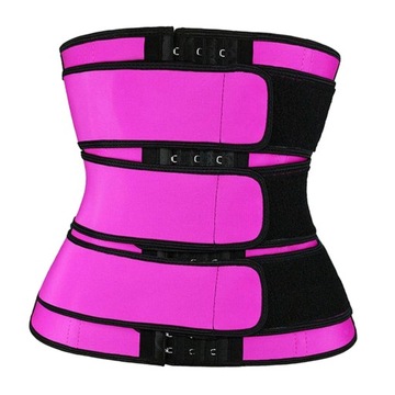 Пояс для тренировки талии, триммер для талии, формирователь тела, розовый, красный, L