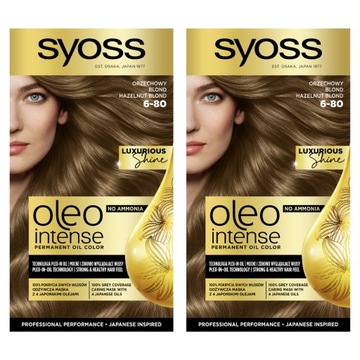 Syoss Oleo farba do włosów Ciemny Blond 6-10 x2