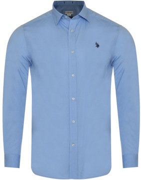 U.S. POLO ASSN. - KOSZULA MĘSKA SZED 104 67748 51371 130 KOSZULA NIEBIESKA