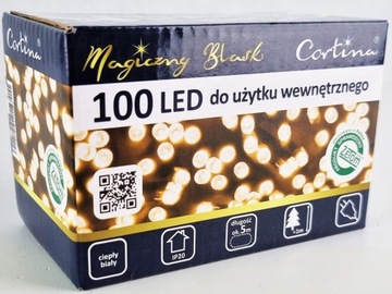 РОЖДЕСТВЕНСКИЕ ОГНИ 100 СВЕТОДИОДОВ БЕЛЫЕ НАРУЖНЫЕ ОГНИ В ПОМЕЩЕНИИ РОЖДЕСТВЕНСКИЕ ОГНИ