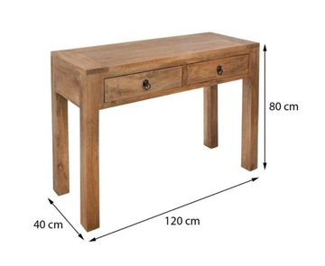 КОНСОЛЬНЫЙ СТОЛ AJMAL дерево манго BOHO 120 x 40