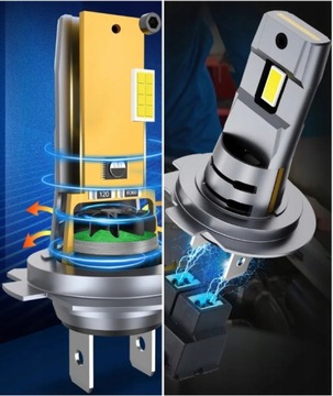 СВЕТОДИОДНЫЕ ЛАМПЫ H7 2 x СВЕТОДИОДНЫЕ ЛАМПЫ H7 CANBUS 1:1 6000K N ПОКОЛЕНИЯ XENO БЕЛЫЙ