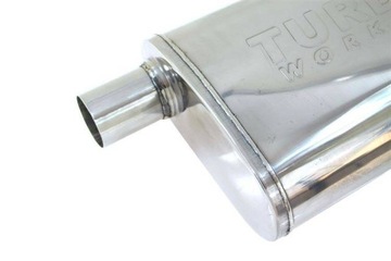 Центральный глушитель 51 мм TurboWorks LT 409SS 355 мм