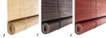 Полузатемняющаяся бамбуковая рулонная штора, внутренняя жалюзи 120х160 см КОРИЧНЕВЫЙ