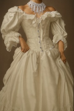 БЕЛЫЙ корсет для свадебных платьев, формирующий талию и животик Шнуровка M