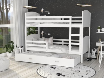 Кровать двухъярусная 160х80 белый MATEUSZ
