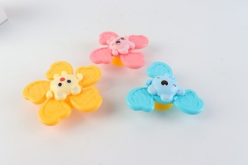 СПИННЕР С СЕНСОРНОЙ ПРИСОСКОЙ ПОГРЕМКА ДЛЯ ВАННЫ ПОДАРОК ​​3 ШТ.