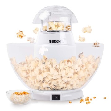 Maszyna do popcornu automat 1200W z wyjmowaną misą bezolejowa