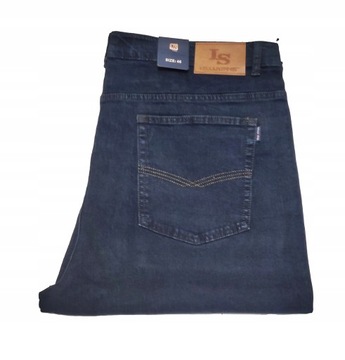 6XL Big Men Duże Spodnie Jeans Strecz Pas 124cm