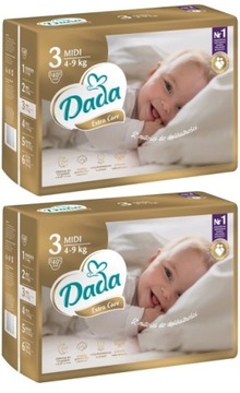 Pieluchy DADA 3 MIDI pieluszki 80 sztuk 4-9 kg