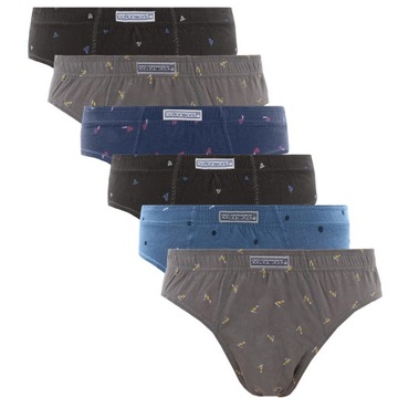 6x SLIPY BAWEŁNIANE MĘSKIE BAWEŁNA 100% ROZMIAR XL