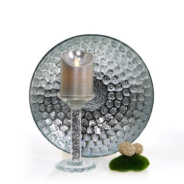 Набор декоративных стеклянных подсвечников