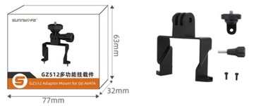 Крепление держателя с резьбой 1/4 дюйма для DJI Avata Insta360