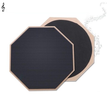 ДВУХСТОРОННИЙ БЕСШУМНЫЙ БАРАБАННЫЙ ПЭД 12 дюймов + НАБОР БАРАБАННЫХ ПАЛОЧЕК