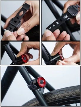 МОЩНЫЙ СВЕТОДИОДНЫЙ ЗАДНИЙ ВЕЛОСИПЕДНЫЙ ФОНАРЬ, КРУГЛЫЙ, ВОДОНЕПРОНИЦАЕМЫЙ