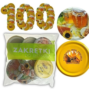 ZAKRĘTKI do słoików WIECZKA FI 66mm 10 szt. PAKIET