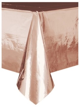 Obrus ROSE GOLD na stół Złoty róż dekoracja party