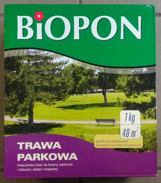 BIOPON nasiona Trawa Parkowa 40m² 1kg - selekcja nasion